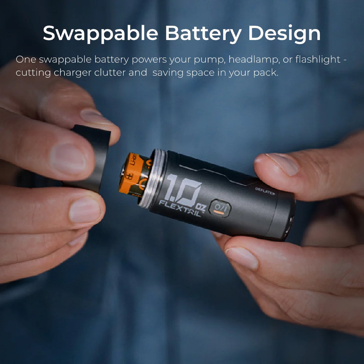 Flextail Zero Pump 2 swappable battery design