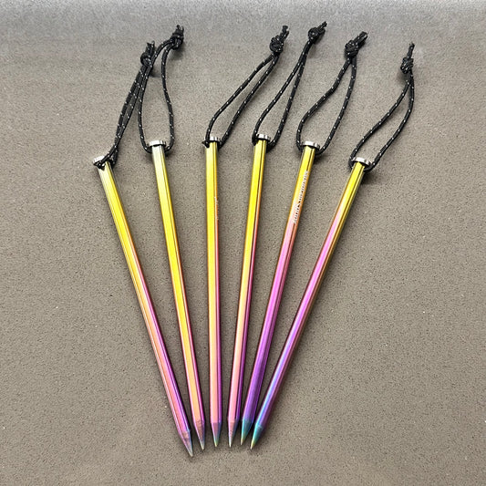 Moutain Spring Titanium Rainbow Peg Set