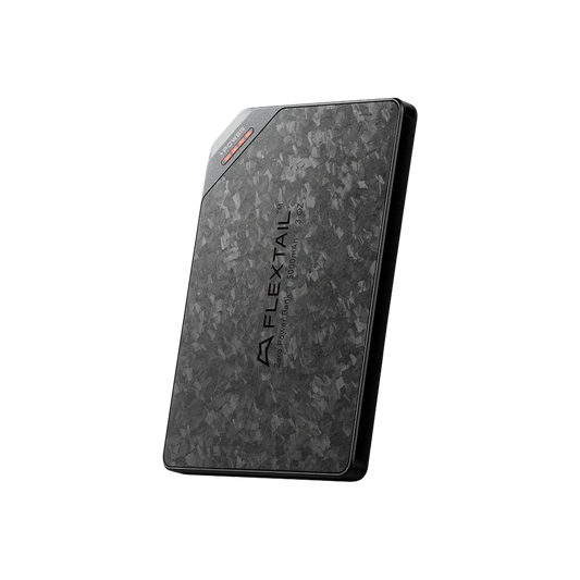 Angled front view of Flextail ZERO POWER 5000mAh power bank