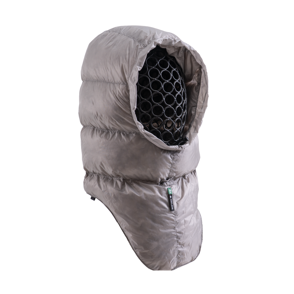 Iceflame Hyperlite Down Hood grey front