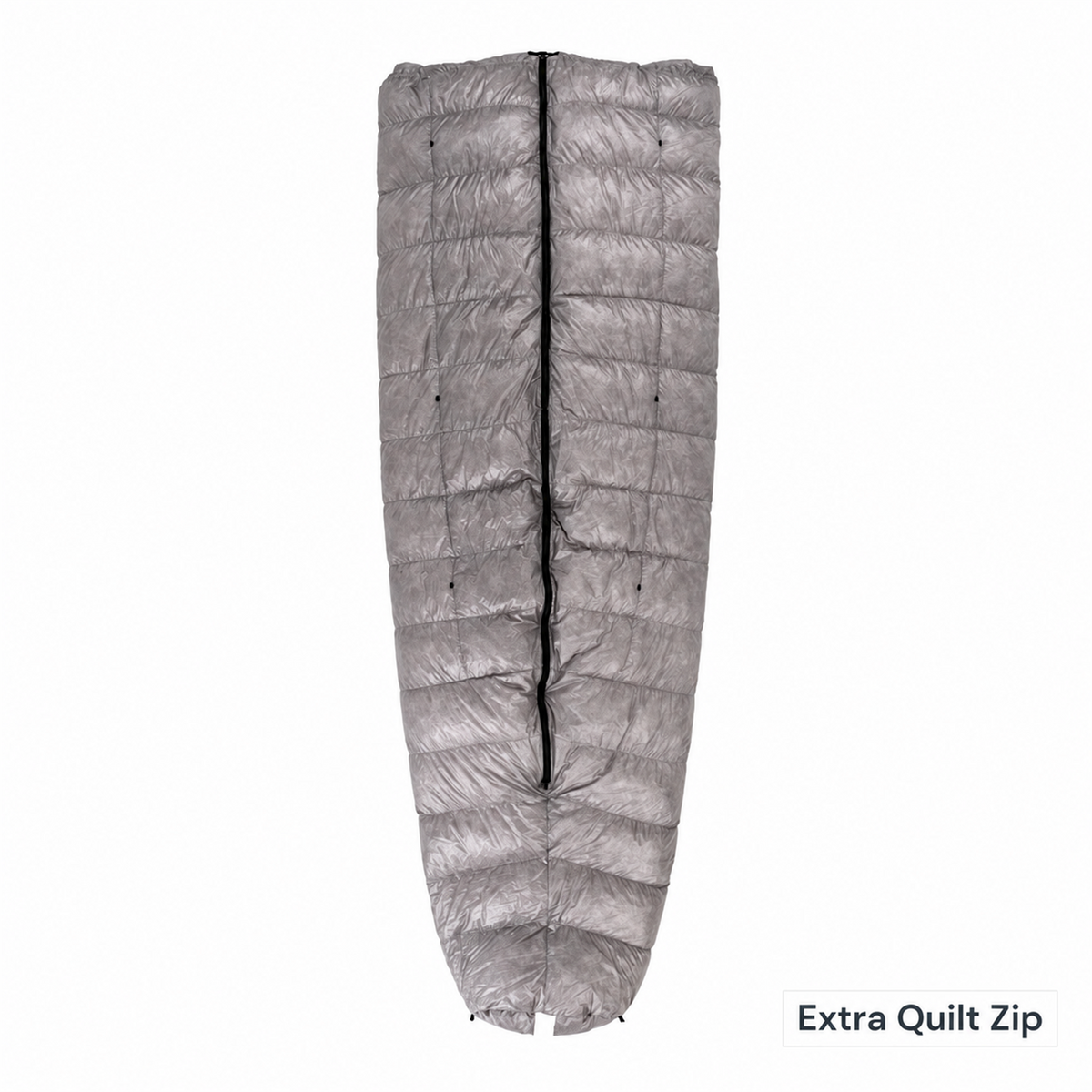 Iceflame Insulated Ultralight Down Quilt – yellow strap and toggle detail