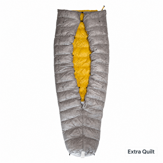 Iceflame Insulated Ultralight Down Quilt – Semi Quilt front view