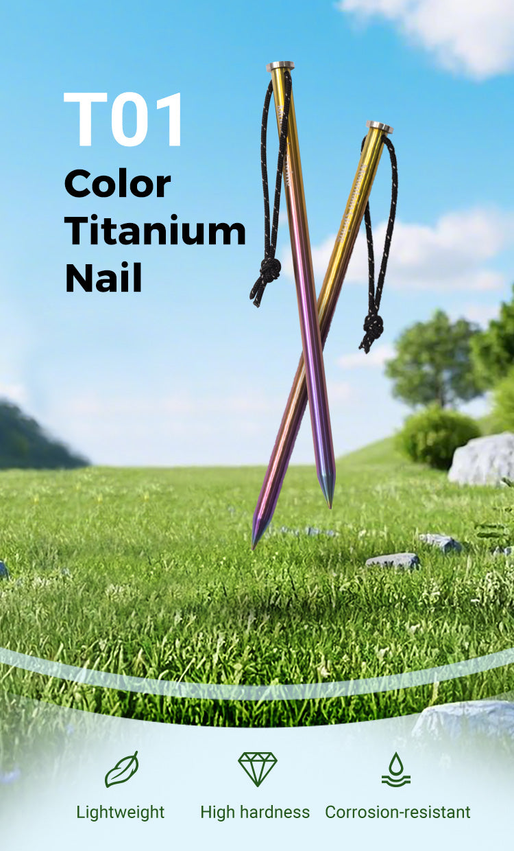 Moutain Spring Titanium Rainbow Peg Set
