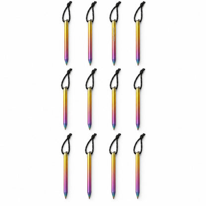 Moutain Spring Titanium Rainbow Peg Set