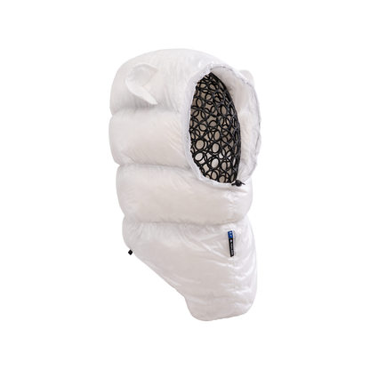 Iceflame Hyperlite Down Hood white front