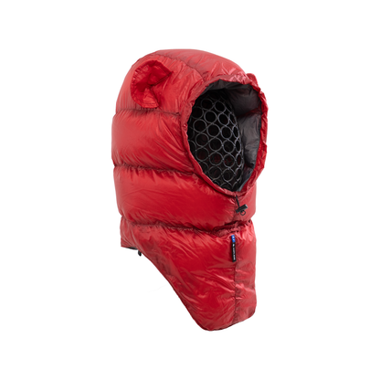 Iceflame Hyperlite Down Hood red front