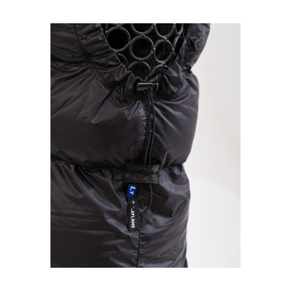 Iceflame Hyperlite Down Hood drawcord detail