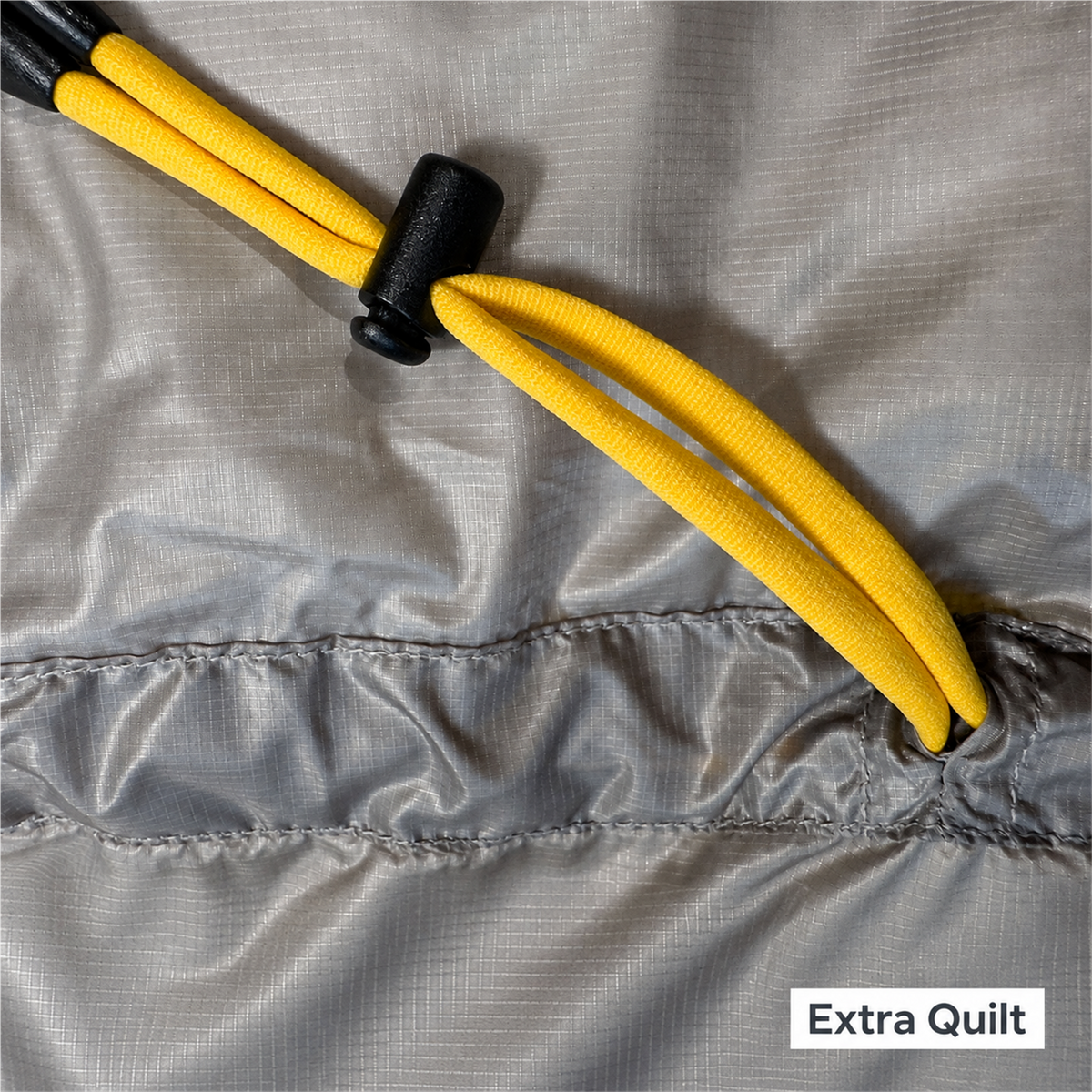 Iceflame Insulated Ultralight Down Quilt – Iceflame label close-up