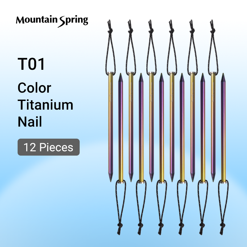 Moutain Spring Titanium Rainbow Peg Set