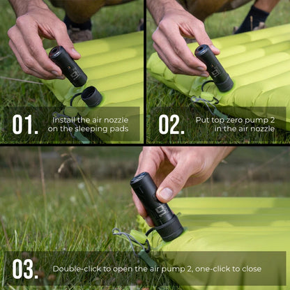 Using Flextail Zero Pump 2 with a sleeping pad