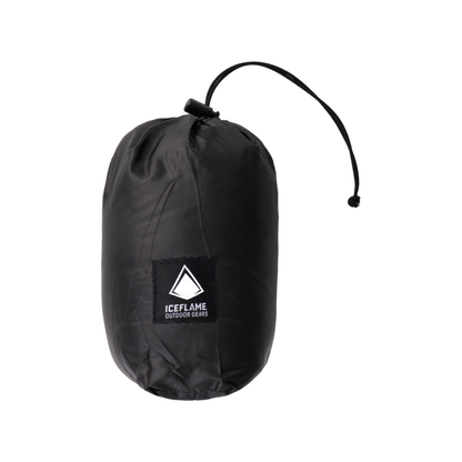 Iceflame Hyperlite Down Hood black stuff sack