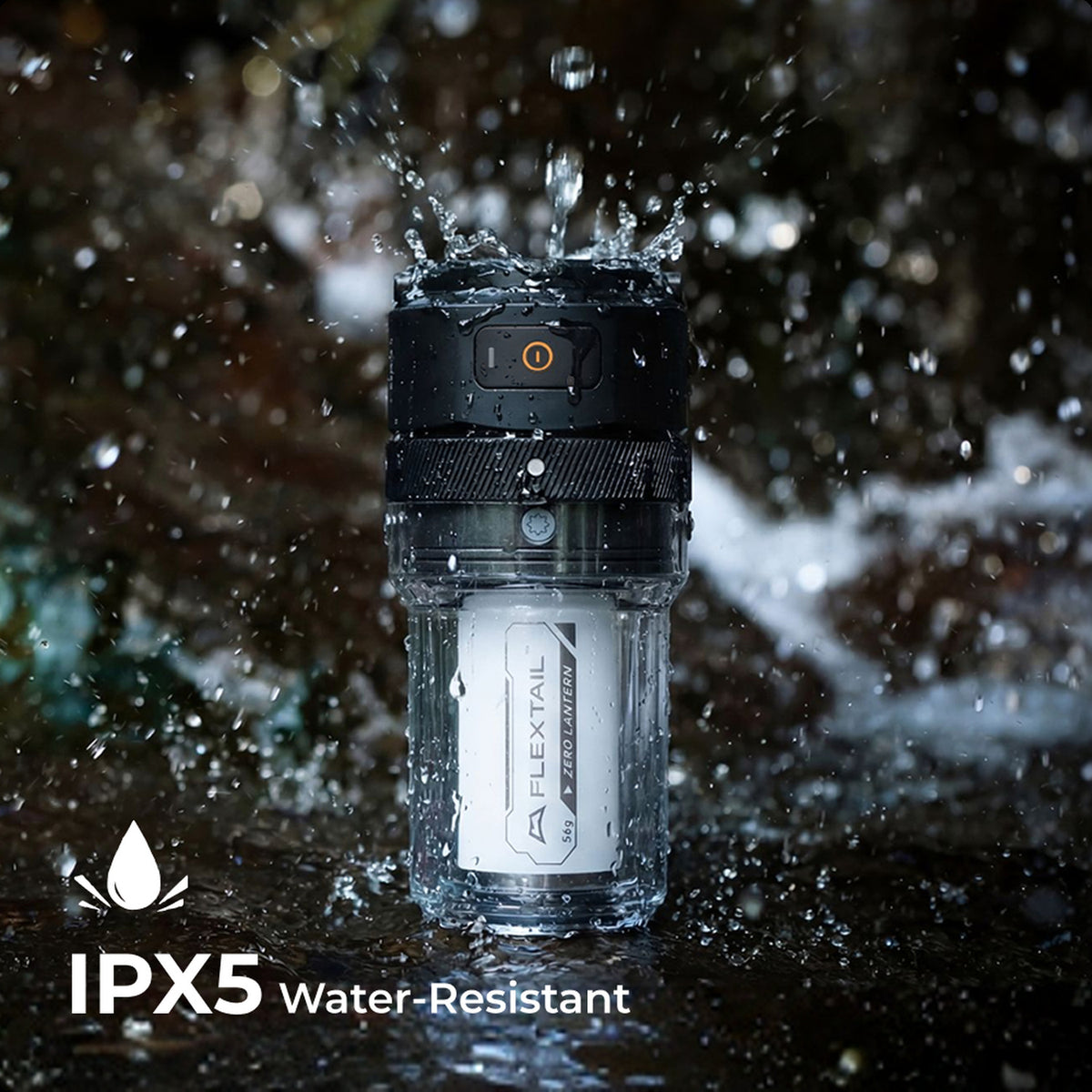 Flextail Zero Lantern IPX5 water-resistant construction