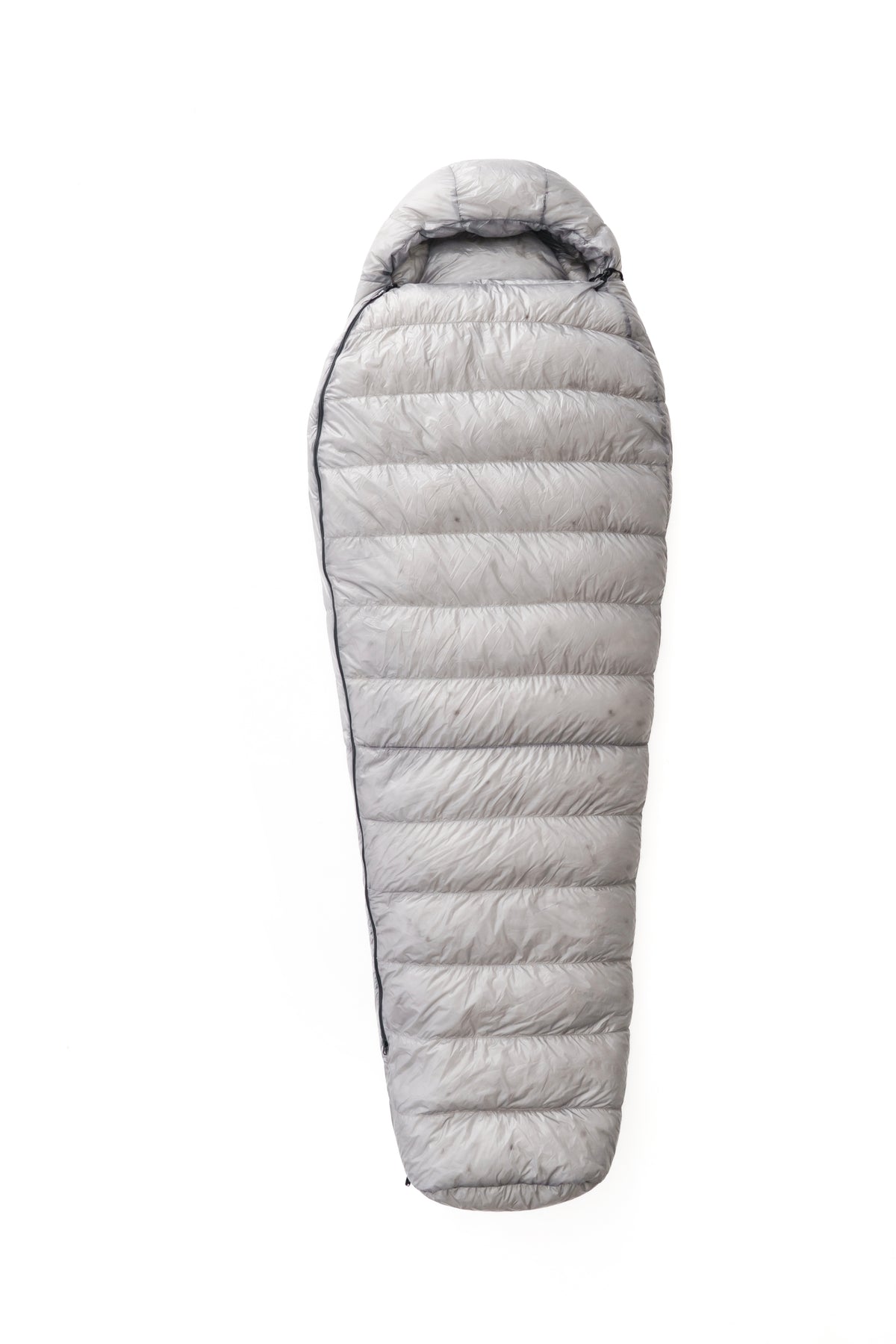 Iceflame mummy sleeping bag – grey hood and interior