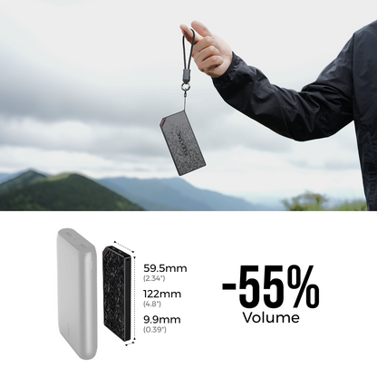 Flextail ZERO POWER power bank – lanyard carry graphic