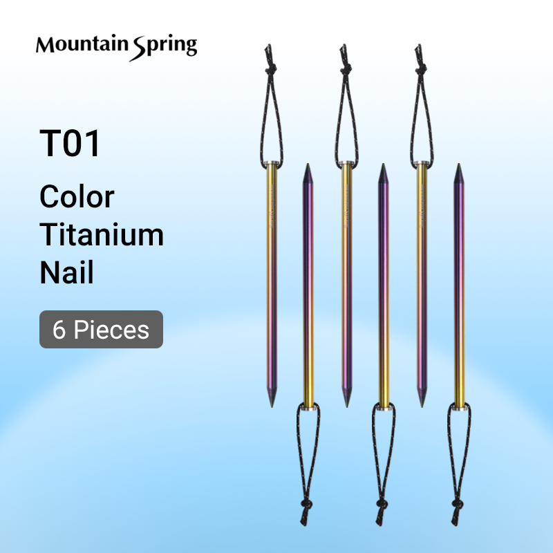 Moutain Spring Titanium Rainbow Peg Set