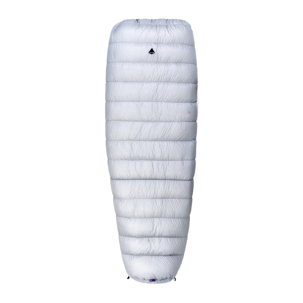 Iceflame Insulated Ultralight Down Quilt, packed white quilted sleep system