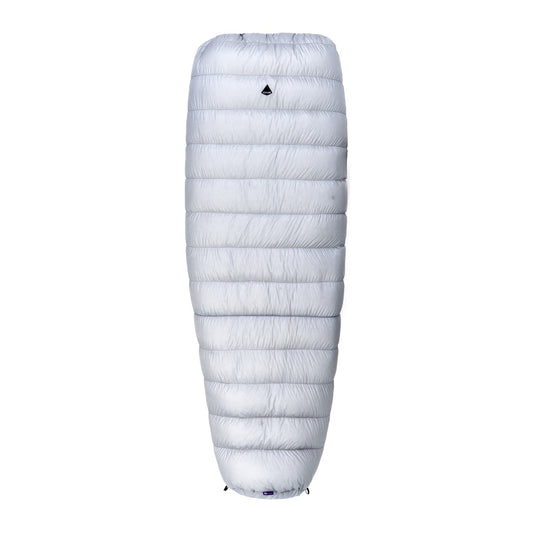 Iceflame Insulated Ultralight Down Quilt, packed white quilted sleep system