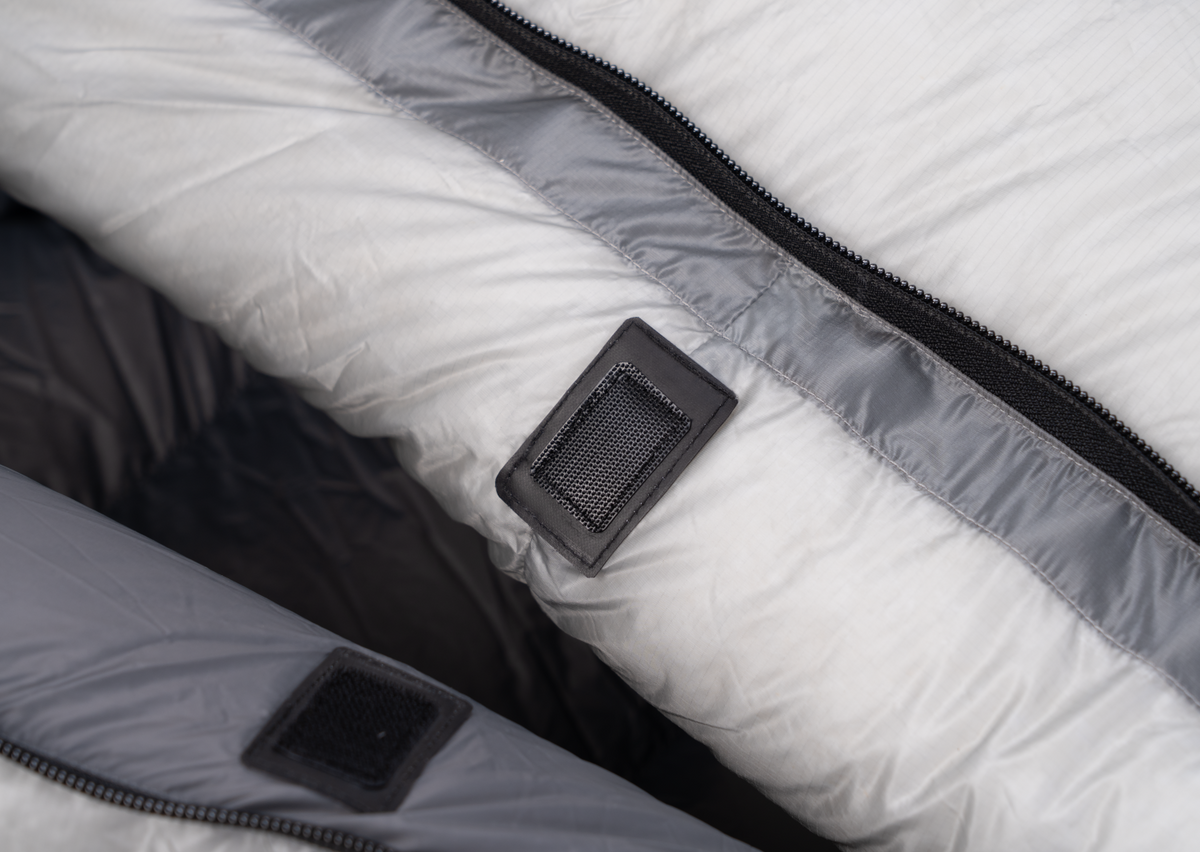 Iceflame Flame EX sleeping bag – hook-and-loop tabs