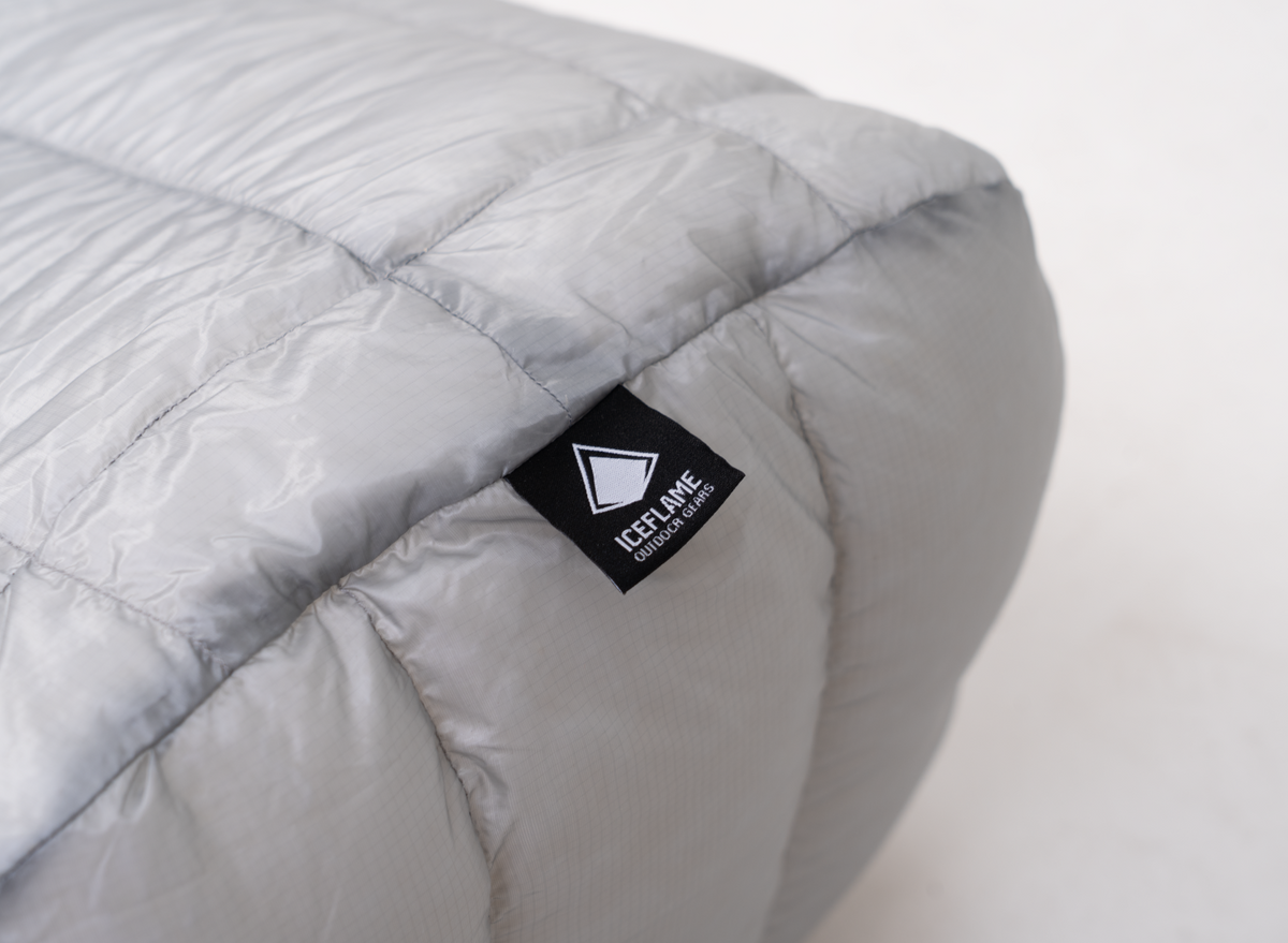 Iceflame Flame EX mummy sleeping bag – brand label detail