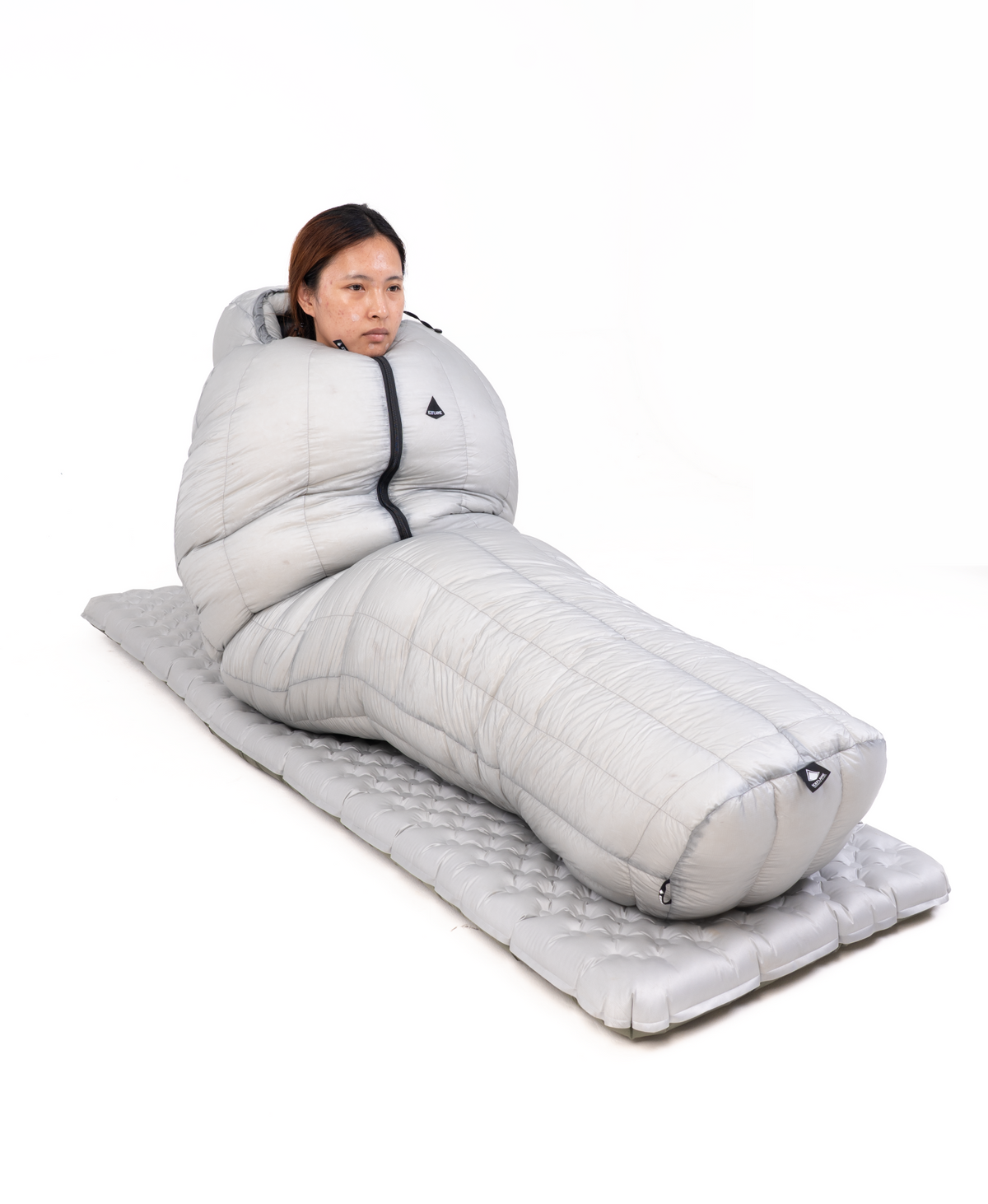 Iceflame Flame EX backpacking sleeping bag – in use on sleeping mat