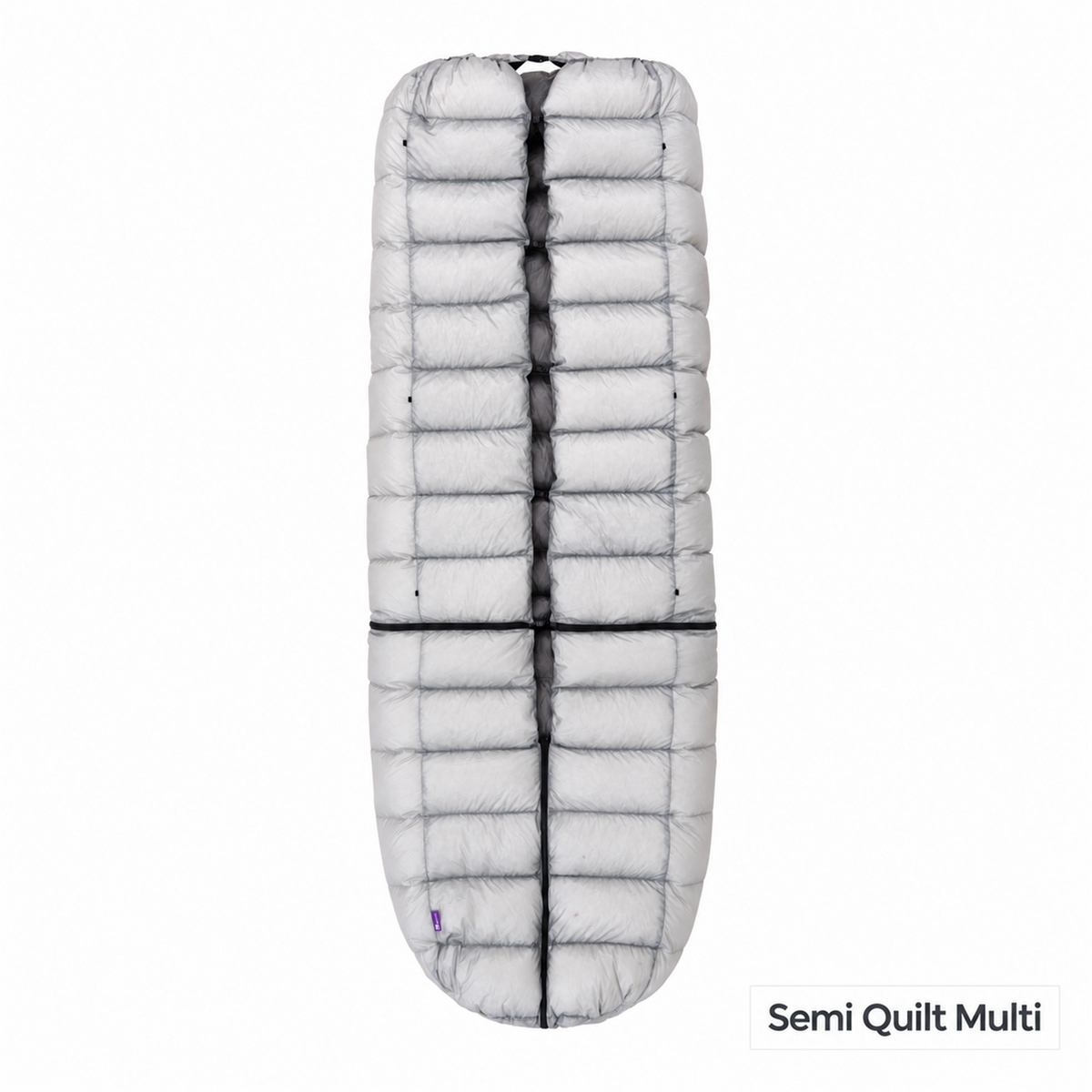 Iceflame Semi Quilt Multi shown closed with centre fastening