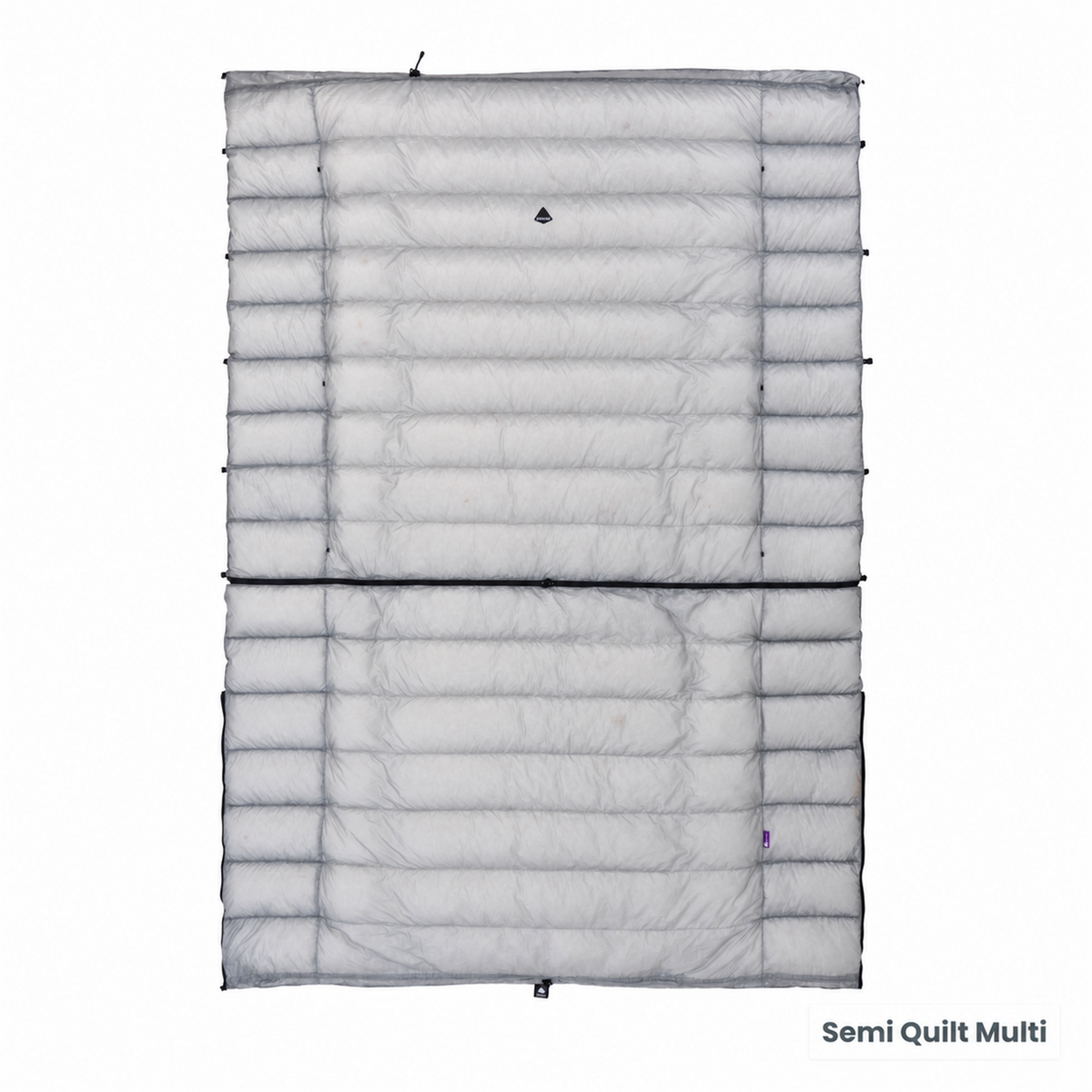 Iceflame Semi Quilt Multi opened flat as a down blanket