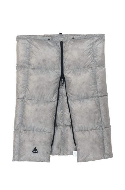 Iceflame NXT down blanket with centre zip, front view