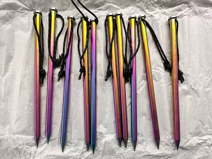 Moutain Spring Titanium Rainbow Peg Set