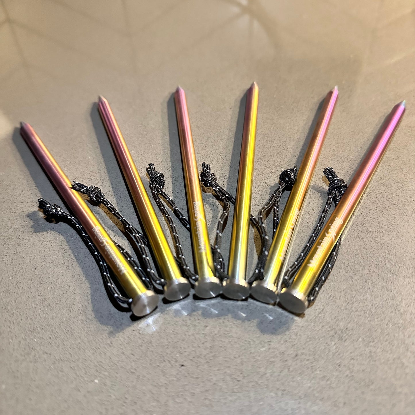 Moutain Spring Titanium Rainbow Peg Set