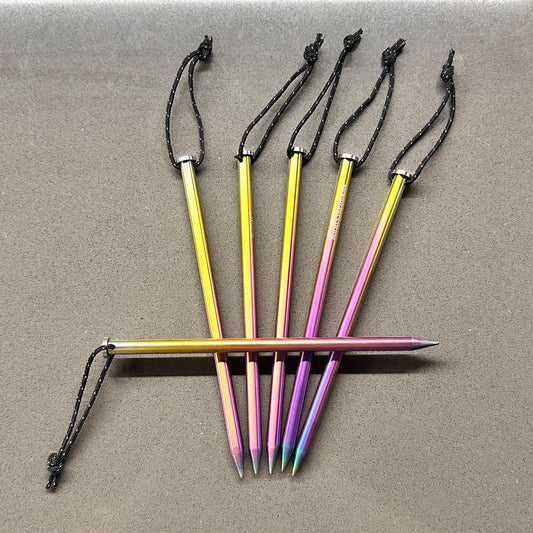 Moutain Spring Titanium Rainbow Peg Set