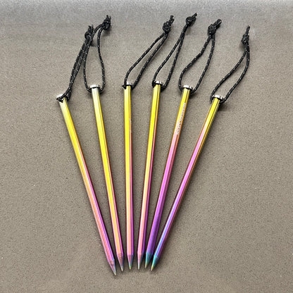 Moutain Spring Titanium Rainbow Peg Set