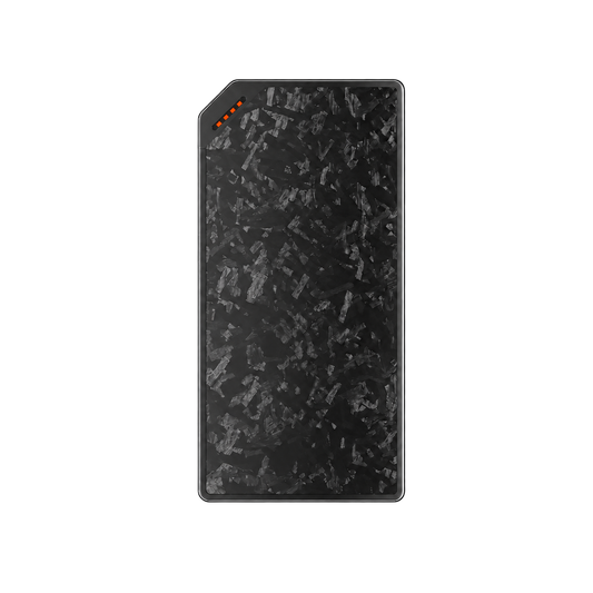 Flextail ZERO POWER 10,000mAh power bank – carbon fibre front