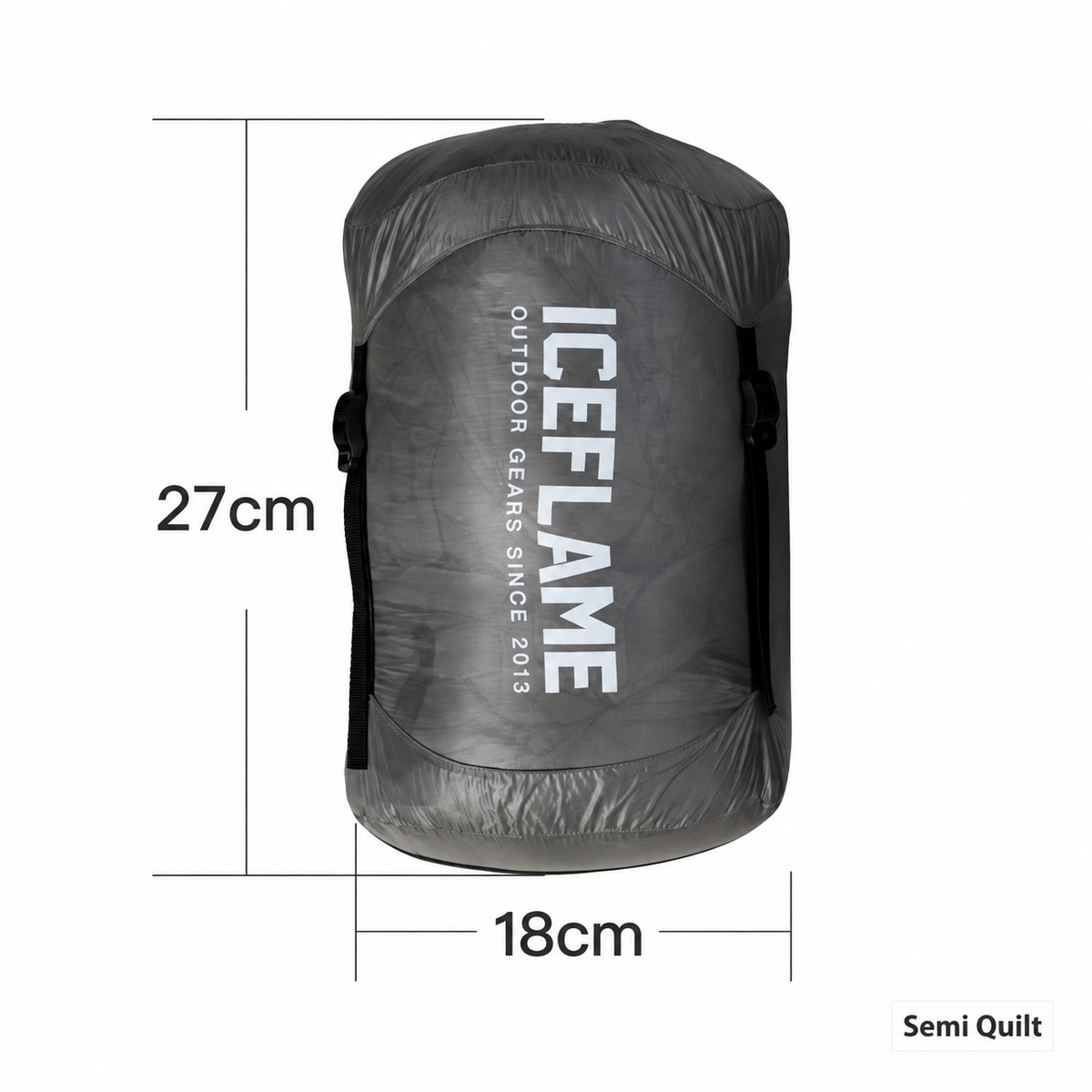 Iceflame Insulated Ultralight Down Quilt – Semi Quilt Summer product view