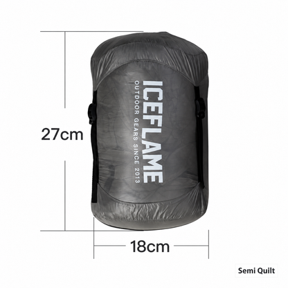 Iceflame Insulated Ultralight Down Quilt – Semi Quilt Summer product view