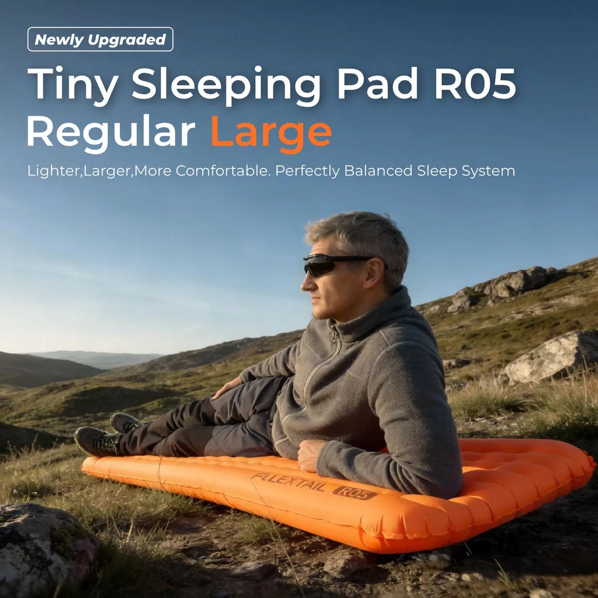 Flextail R05 sleeping pad outdoors
