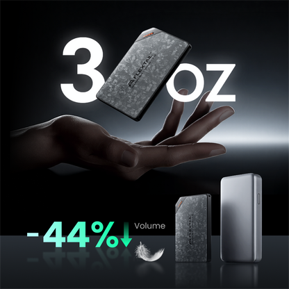 Flextail ZERO POWER power bank 3 oz weight and compact profile