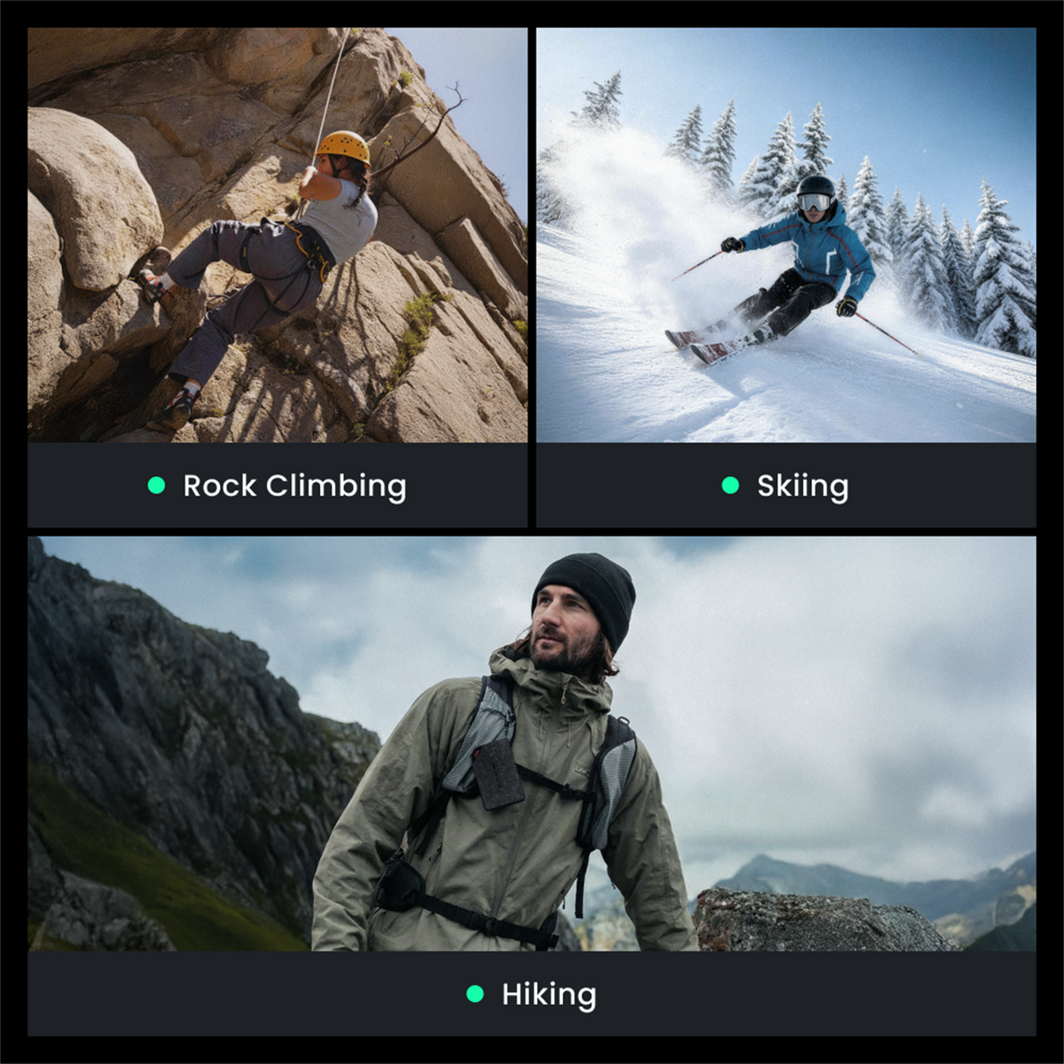 Flextail ZERO POWER power bank for climbing, skiing and hiking