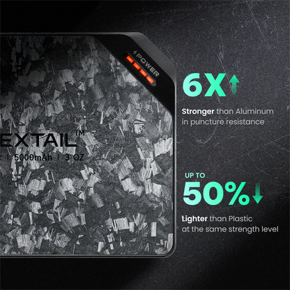 Flextail ZERO POWER forged carbon fibre shell detail