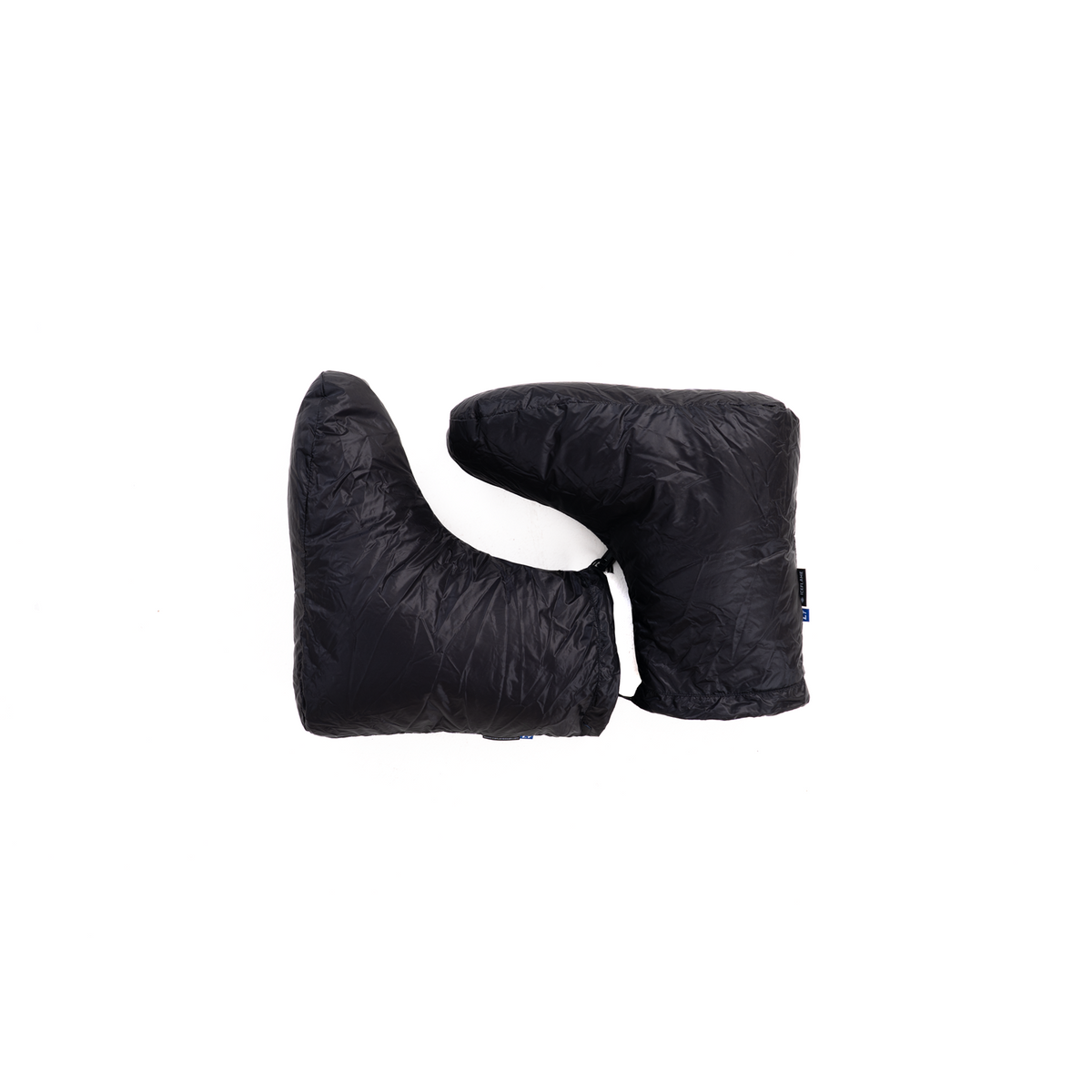 Black Iceflame down socks, sole view