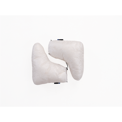 White Iceflame down socks, sole view