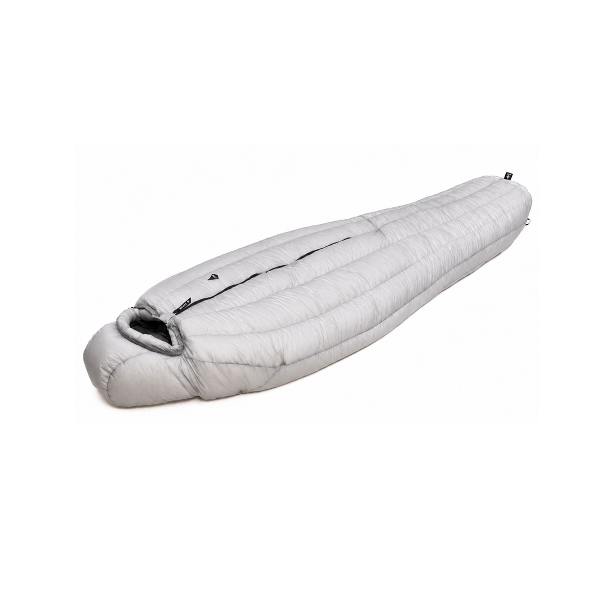 Iceflame Flame EX 4 season down sleeping bag – angled front view
