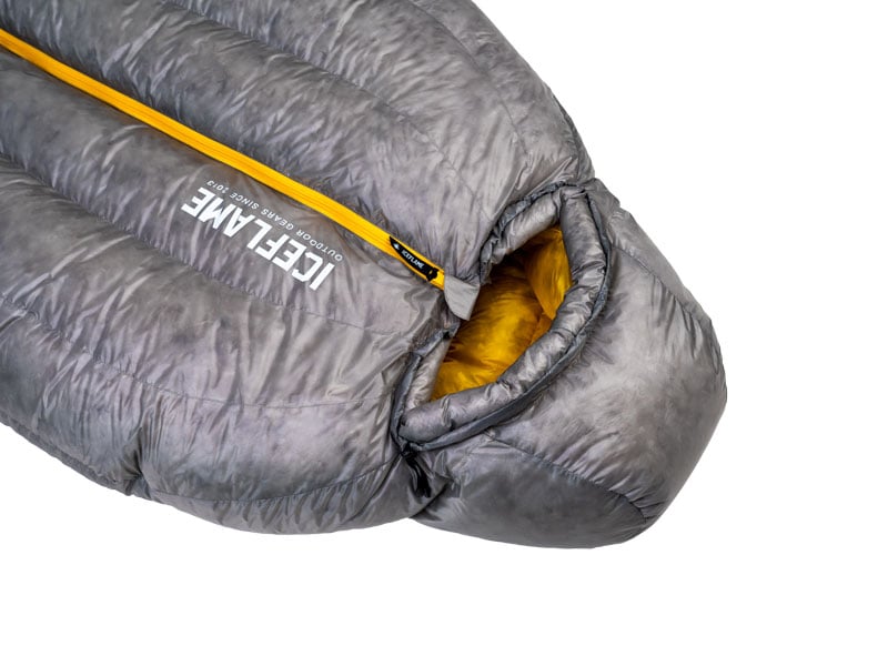 Iceflame Flame NXT mummy sleeping bag – hood close-up