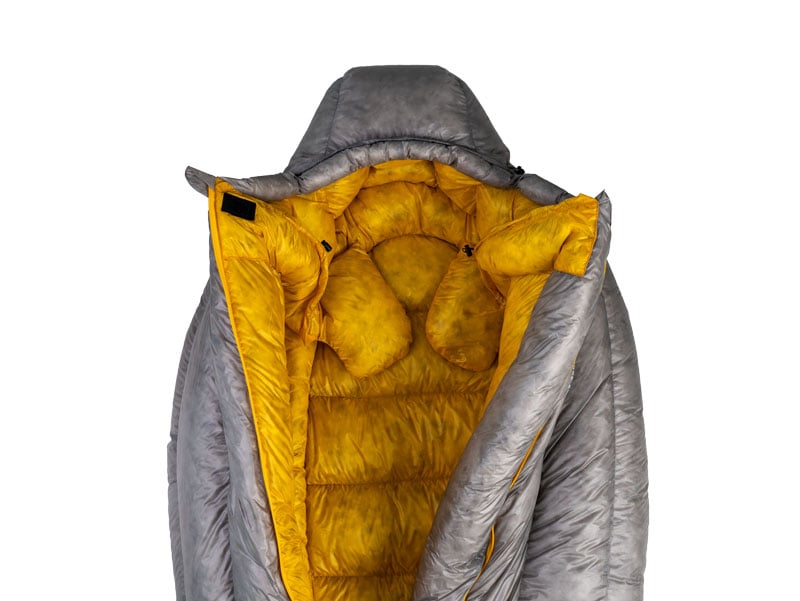 Iceflame Flame NXT down sleeping bag – yellow lining