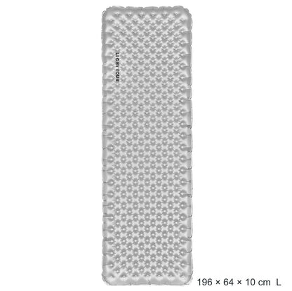 Light Tour R7.5 large inflatable sleeping pad, 196 × 64 × 10 cm – labelled dimensions