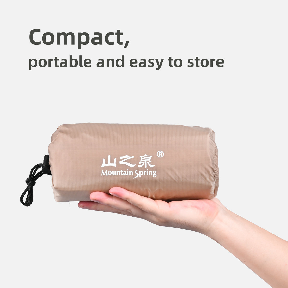 Mountain Spring UL R2M insulated sleeping mat packed in its carry bag