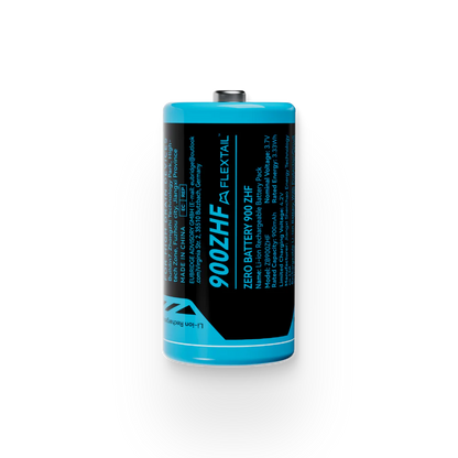 Flextail ZERO Battery 900ZHF rechargeable lithium-ion battery – blue front view